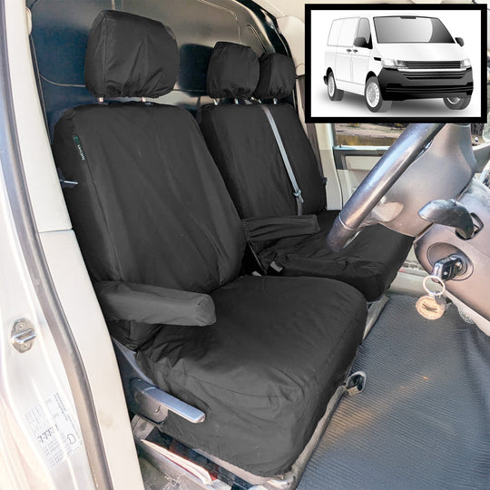 Volkswagen Transporter T5 Kombi Van 2003-2015 Tailored  Seat Cover - Three Front Seats