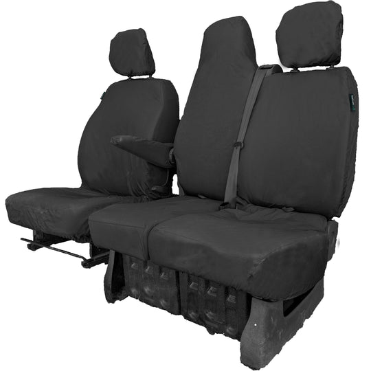 Nissan NV300 Van 2016-2022 Tailored  Seat Covers - Three Front Seats Folding Middle Seat Twin Base Seat