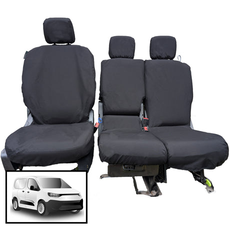 Citroen Berlingo 2018+ Tailored  Seat Cover - Three Front Seats