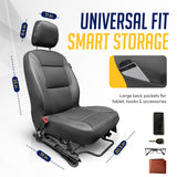Driver & Passenger Semi-Tailored Leatherette Seat Covers - Waterproof & Airbag Compatible