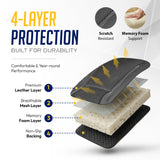 Driver & Passenger Semi-Tailored Leatherette Seat Covers - Waterproof & Airbag Compatible