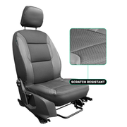 Ford Transit Custom Seat Covers Memory Foam & Leatherette Semi-Tailored Seat Covers (Pair)