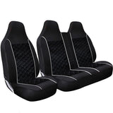 Tailored 2+1 Piping Square Quilted Van Seat Covers