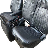 Tailored Ford Transit (Up To 2013) Diamond Quilted Leather Style Seat Covers